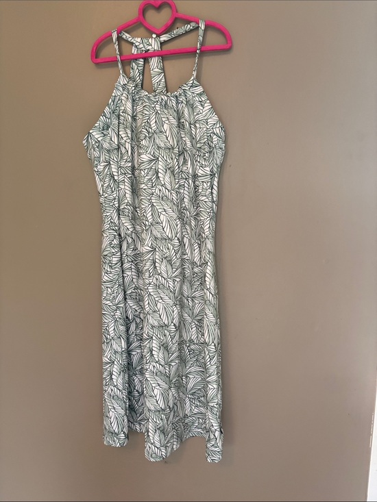Eddie Bauer Dresses & Skirts - Soft White and Sage Halter Dress